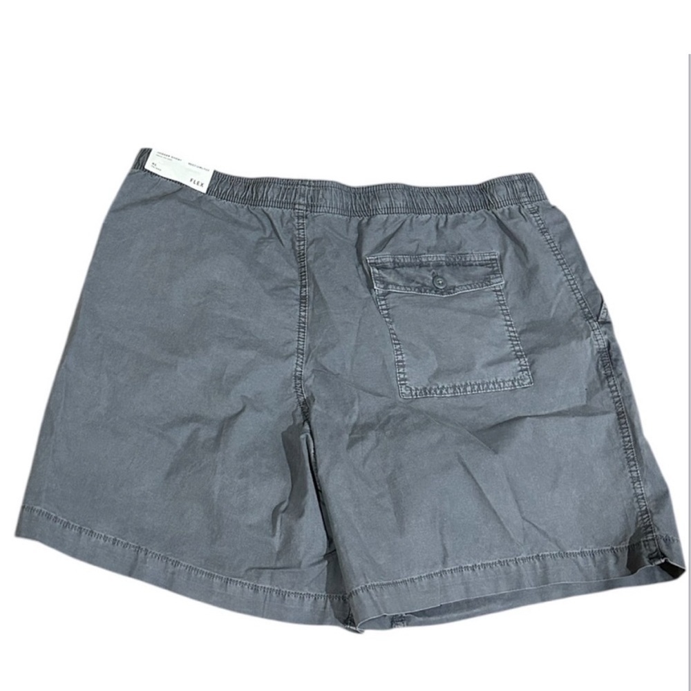 American Eagle Gray Flat Front Shorts with Relaxed Fit - Picture 5 of 7
